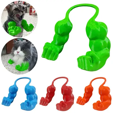 Funny Cat Muscle Arm 3D Printed Neck Arm with Muscle Pet Cosplay Costume Accessories for Halloween Birthday Party Supplies