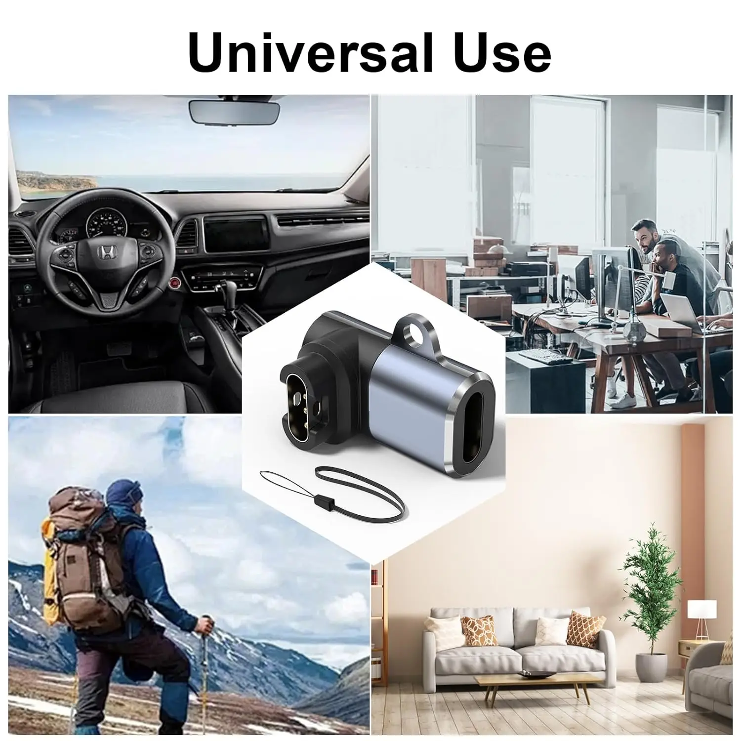 2 قطعة محول شحن ساعة كابل USB من النوع C متوافق مع سلسلة Garmin Fenix 7/7S/7X/6/6X/6S Forerunner 965/955/255 والمزيد