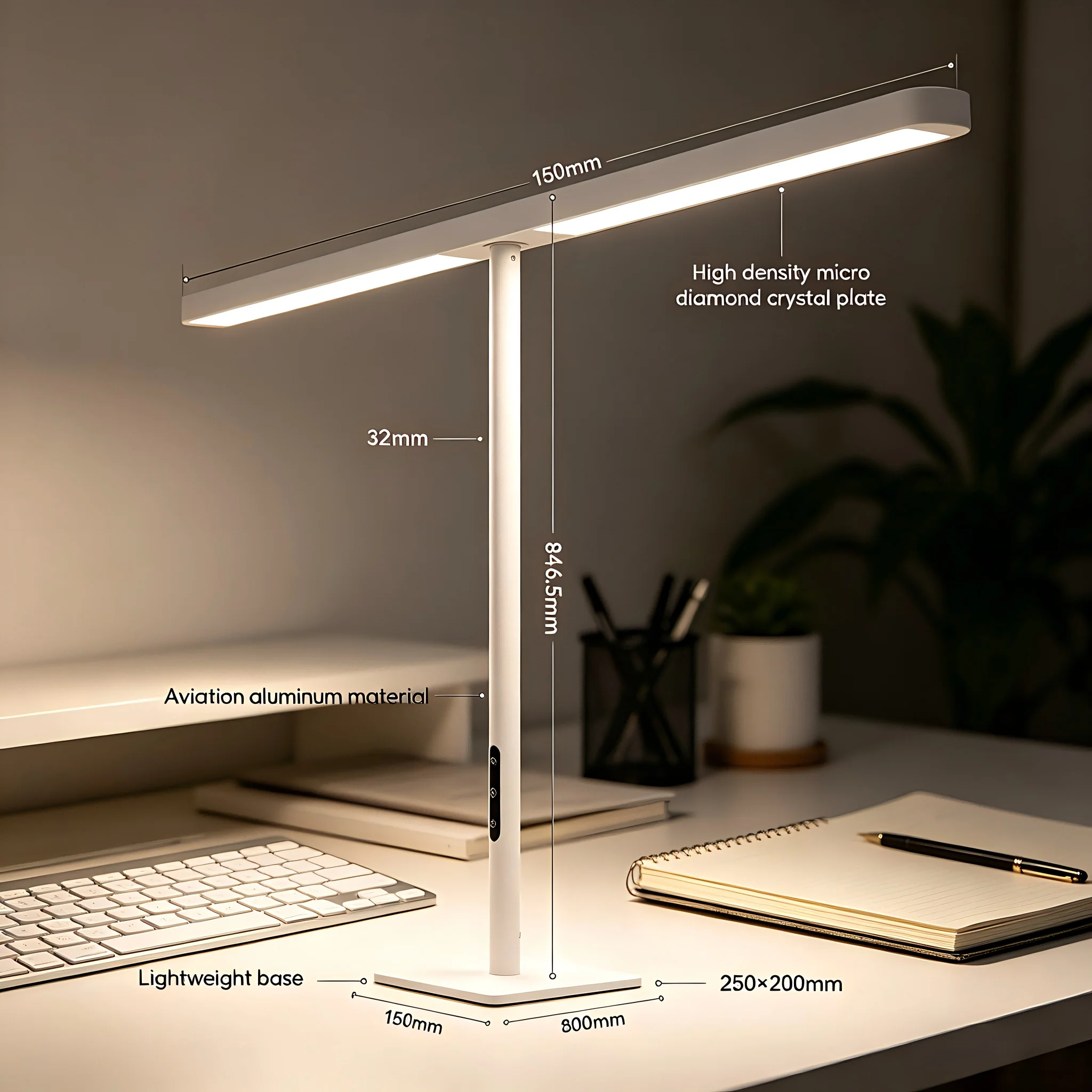 

CE FCC Certify LED Table Light Read Study Desk with Remote Office Table Lamp Home Decor Light for House Ddjust Luxury Table Lamp
