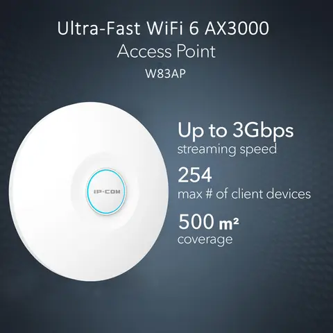 Wi-Fi 6 AX3000 İş Amaçlı Kablosuz Erişim Noktası Çift Bantlı IEEE 802.11 a/b/g/n/ac/ax 3 Gbit/s Kablosuz Erişim Noktası PoE Destekli