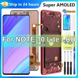 Super AMOLED 6.7'' Display for Samsung Galaxy Note 10 Lite N770 N770F Lcd Display Touch Screen Digitizer Assembly With Frame