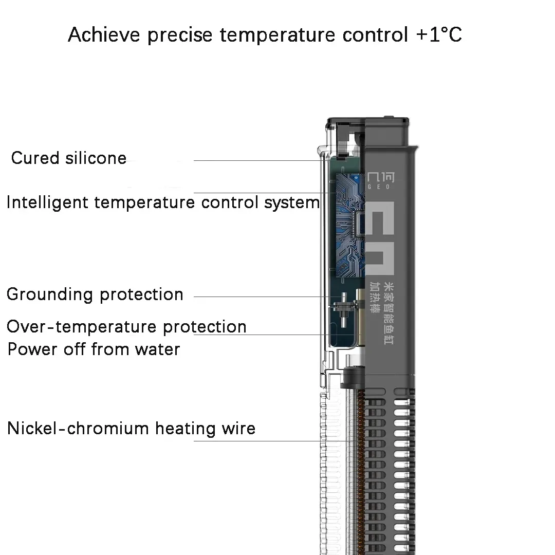Xiaomi Mijia Smart Fish Tank Heating Rod 50w APP Control Intelligent Temperature Efficient and Accurate Temperature Control