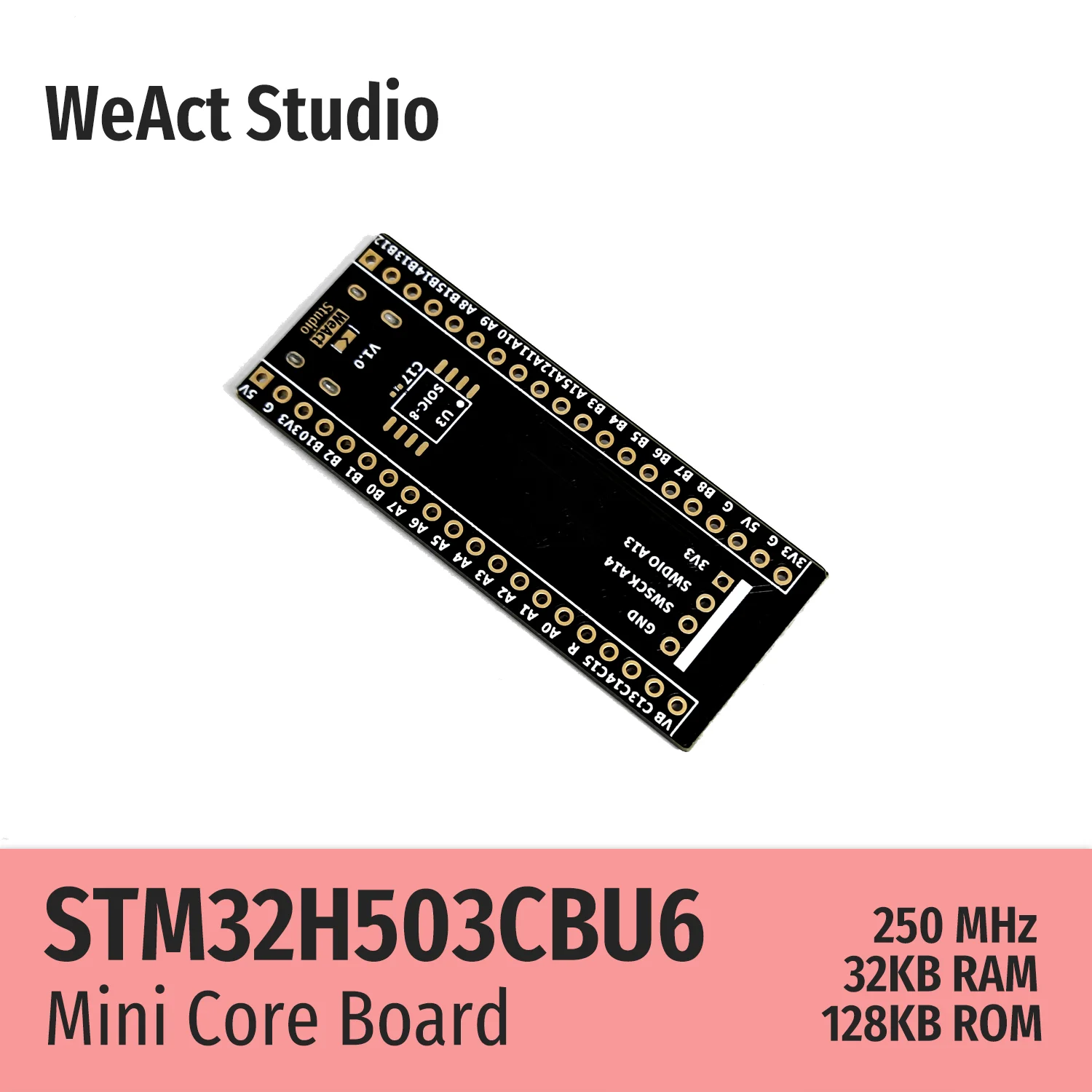 WeAct STM32H503CBU6 STM32H503CB STM32H503 STM32H5 STM32 Core Board Demo Board