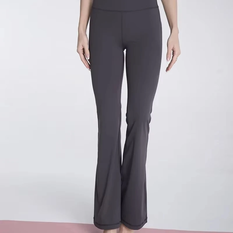 

Женские спортивные брюки для йоги с высокой талией, длиной до щиколотки, из дышащего эластичного нейлона/спандекса, с эластичным поясом