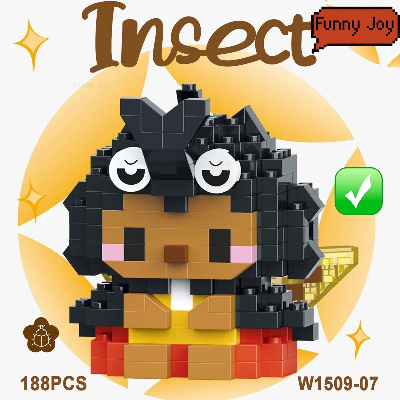 Leuke insecten microdieren bouwstenen 3D diamantmodel BEE slaksteen DIY stadsbouwspeelgoed voor kinderen kindercadeau