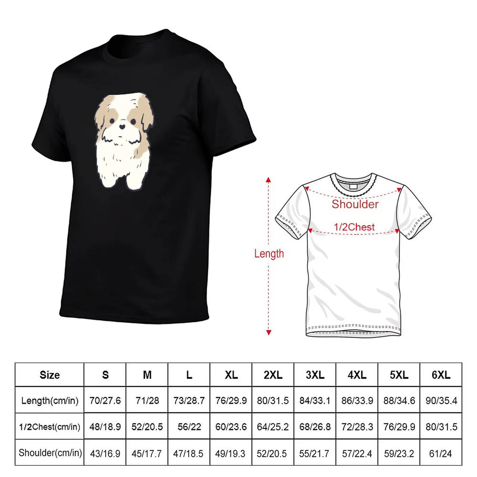 shih tzu dog Zipped Hoodie graphic tee shirt street wear mens graphic t-shirts big and tall