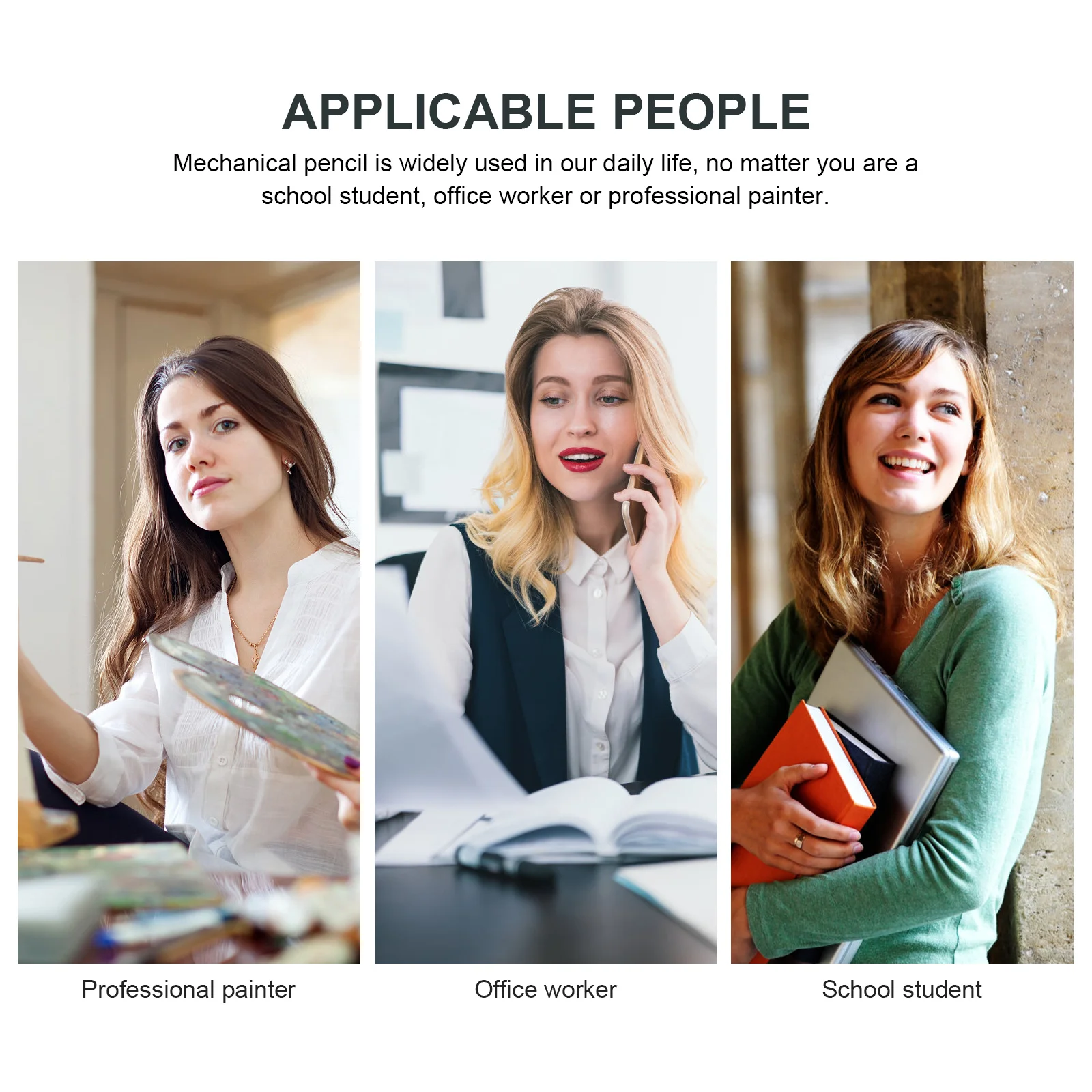 

2Sets Premium Mechanical Pencil for Draft Drawing Easy to Use Sturdy Construction Workers Businessmen Engineering Pencil