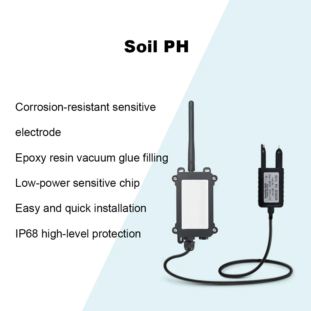 LoRaWan IoT Soil Meter MODBUS 4-20MA 0-5V RS485 Soil PH Sensor