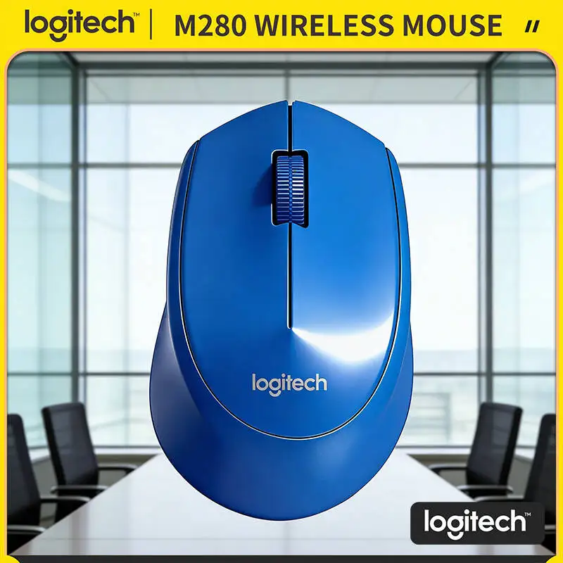 

Беспроводная мышь Logitech M280: эргономичный комфортный захват, 18 месяцев автономной работы, дальность 10 м, 1000 DPI для ноутбуков, ПК и Mac