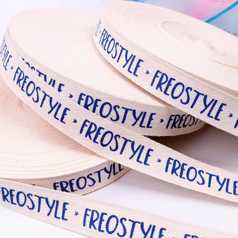 

Wholesale Custom Logo Personalised Box Wrapping Decoration Natural Herringbone Cotton Ribbon Eco-friendly Packaging