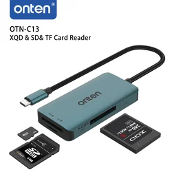 ONTEN Original OTN-C13 TYPE C TO XQD & SD& TF Card Reader