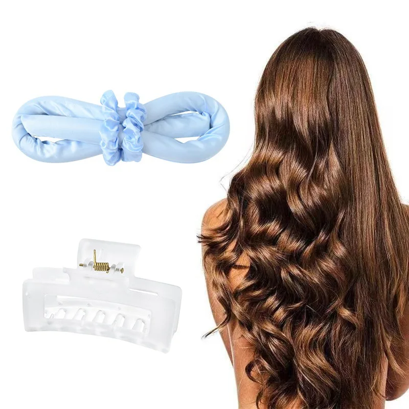 Heatless Curling Rod Hair Rollers Headband No Heat Hair Curlers Ribbon Sleeping Lazy Curl Bar Wave Formers DIY Hair Styling Tool