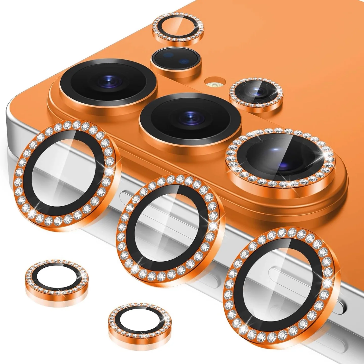 Alloy Bling Diamonds Lens Glass Film For Samsung Galaxy S26 Ultra Plus S26+ AF+AR Glitter Camera Protector Accessories