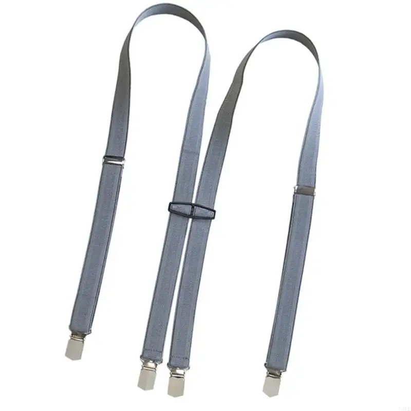 U4LE Hosenträger für Männer und Frauen, Unisex, mit Metallclip und elastischen Trägern für Arbeit und Freizeit, klassische