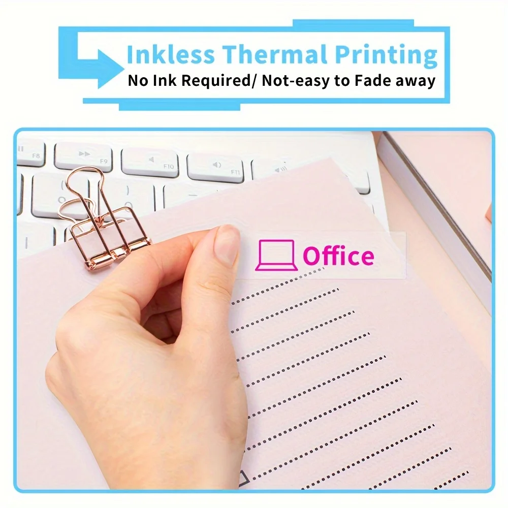 3 قطع لفات ملصقات ملونة شفافة - تناسب D30/D30S/D35/Q30/Q30S/Q31/Q32 عيد الميلاد، السعر/المنتج/الملف/منظمة ملصقات الهدايا