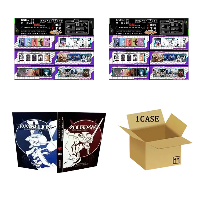 

Wholesale Neon Genesis Evangelion Collection Cards Booster Box Boka Culture Eva First Bullet Handsome High Definition Anime Card