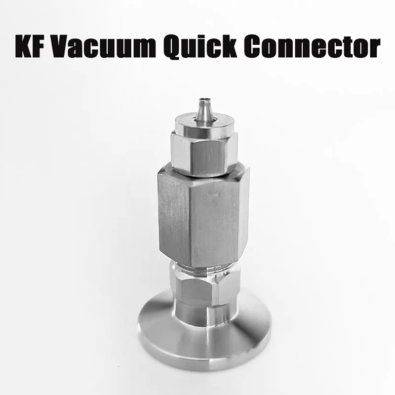  KF16 KF25 KF40 KF50 304 Stainless Steel KF Vacuum Fast Twist Tube Pipe Fitting Quick Connector Fit PU Air Tube