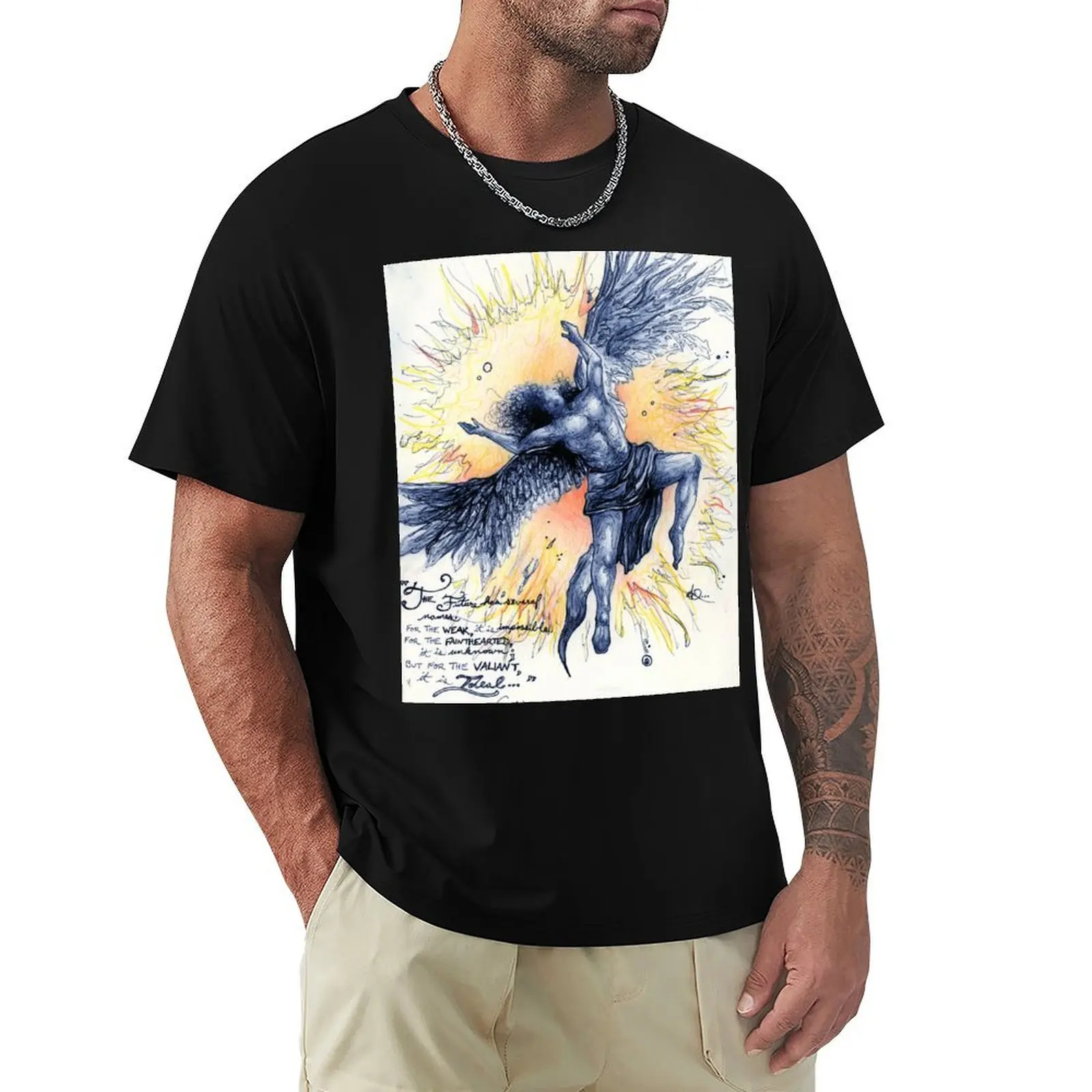 Icarus T-Shirt cotton t-shirt plain for man package T-Shirt