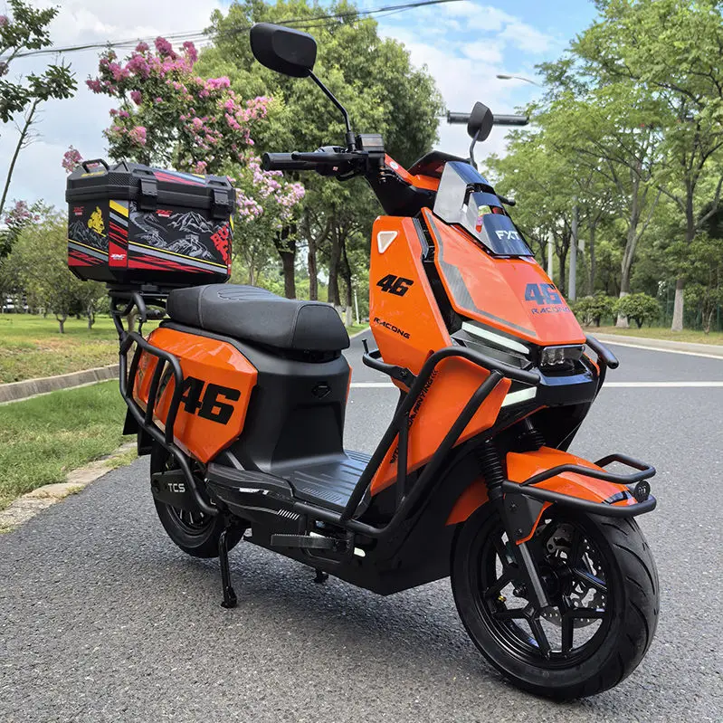 FX 2025 New Smart Electric Scooter High-Speed Extra-Long Range Electric Bicycle Lithium-Battery Food Delivery Vehicle/Motorcycle