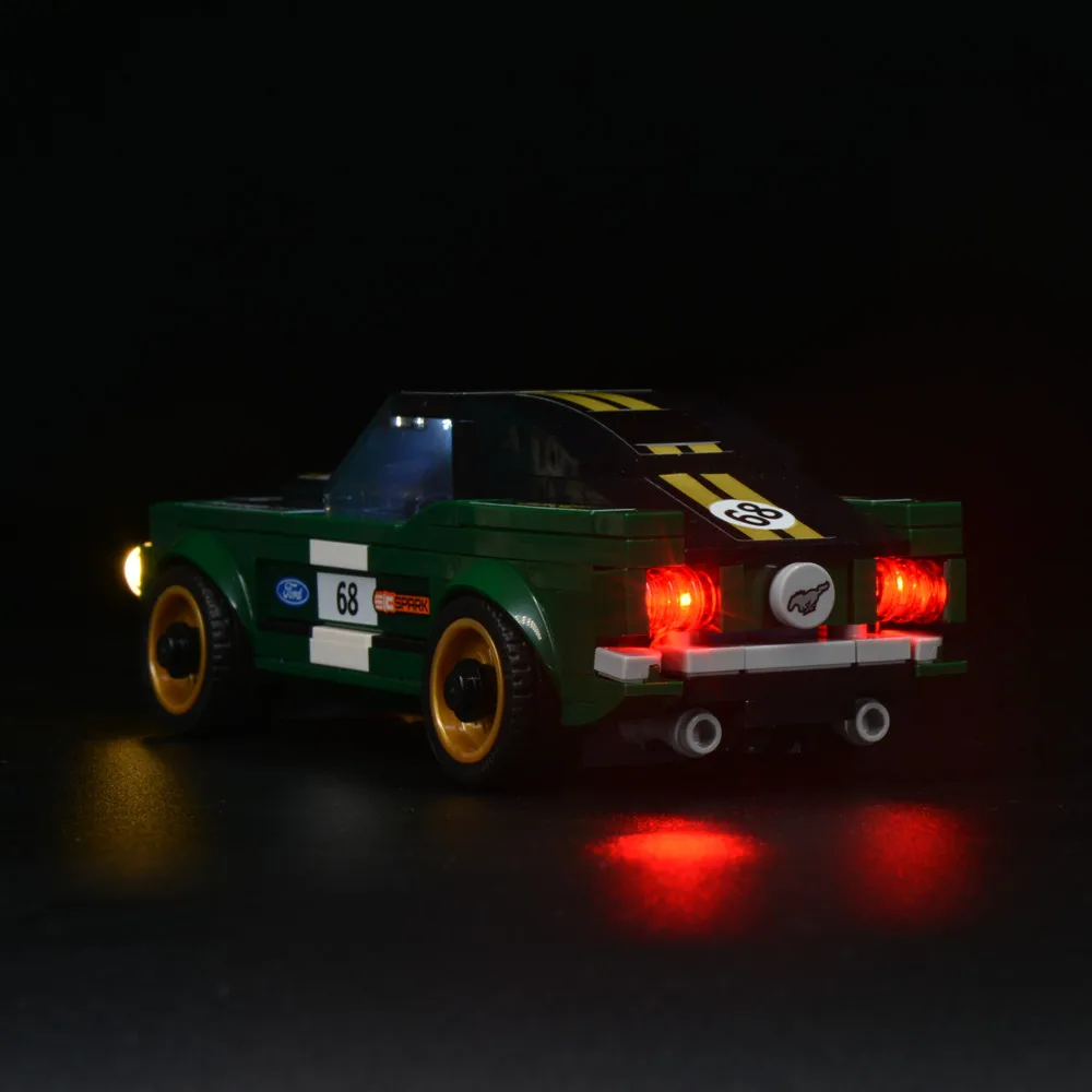 Led Light Kit For 75884 Speed Champions 1986 Mustang Blocks Car  DIY Toys Set (Not Included Building Blocks)