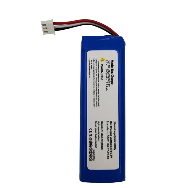 2025 New 100% Original AEC982999-2P 6000mAh Replacement Battery For JBL Charge 1 Charge1 Wireless Bluetooth Speaker Batteries