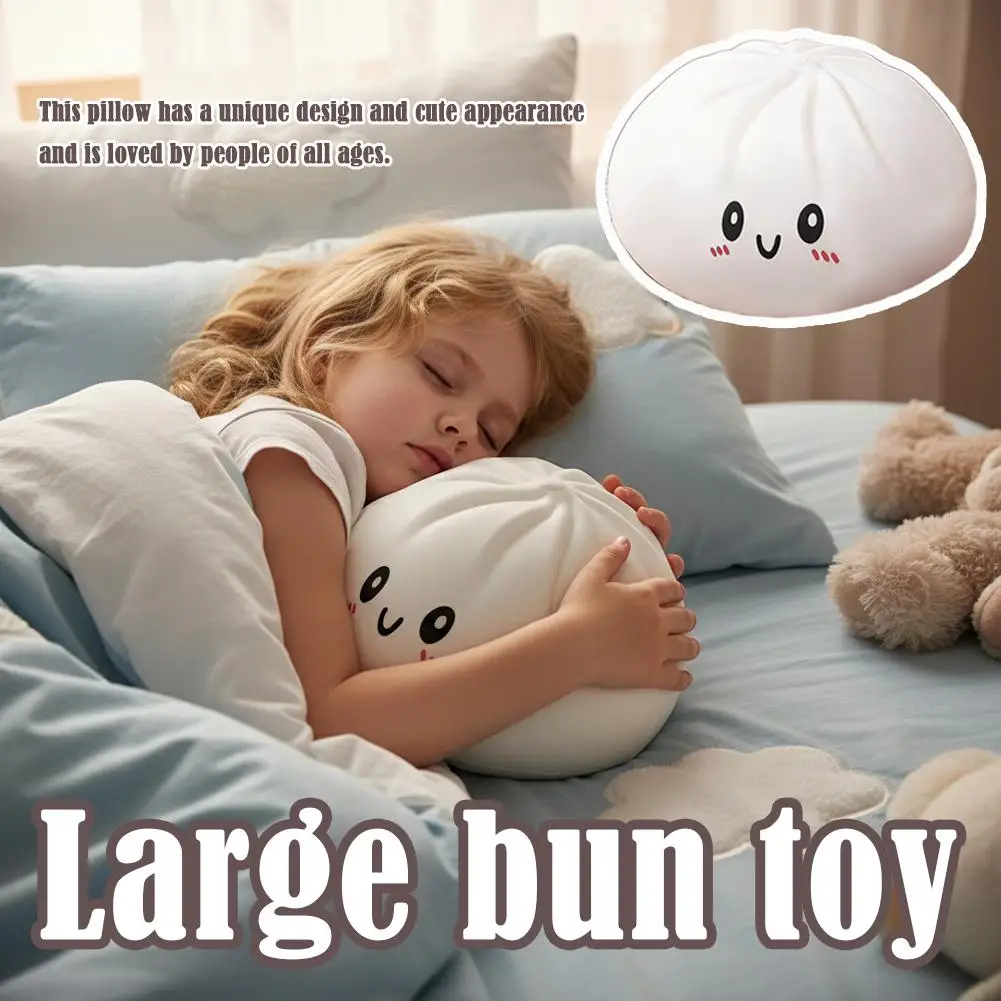 Große Dumpling-Kissen-Stressbälle, sensorische Fidget-Spielzeuge, Simulation Lebensmittel Squishies, Brötchen-Quetschbälle, Geschenke