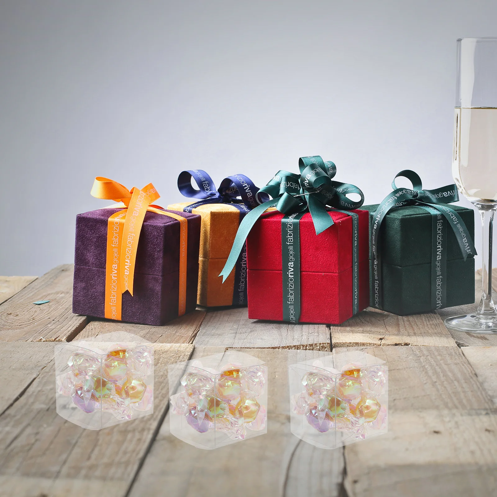 

25Pcs Plastic Packaging Boxes Clear PVC Transparent Candy Chocolate Storage for Wedding Party Shower Favor