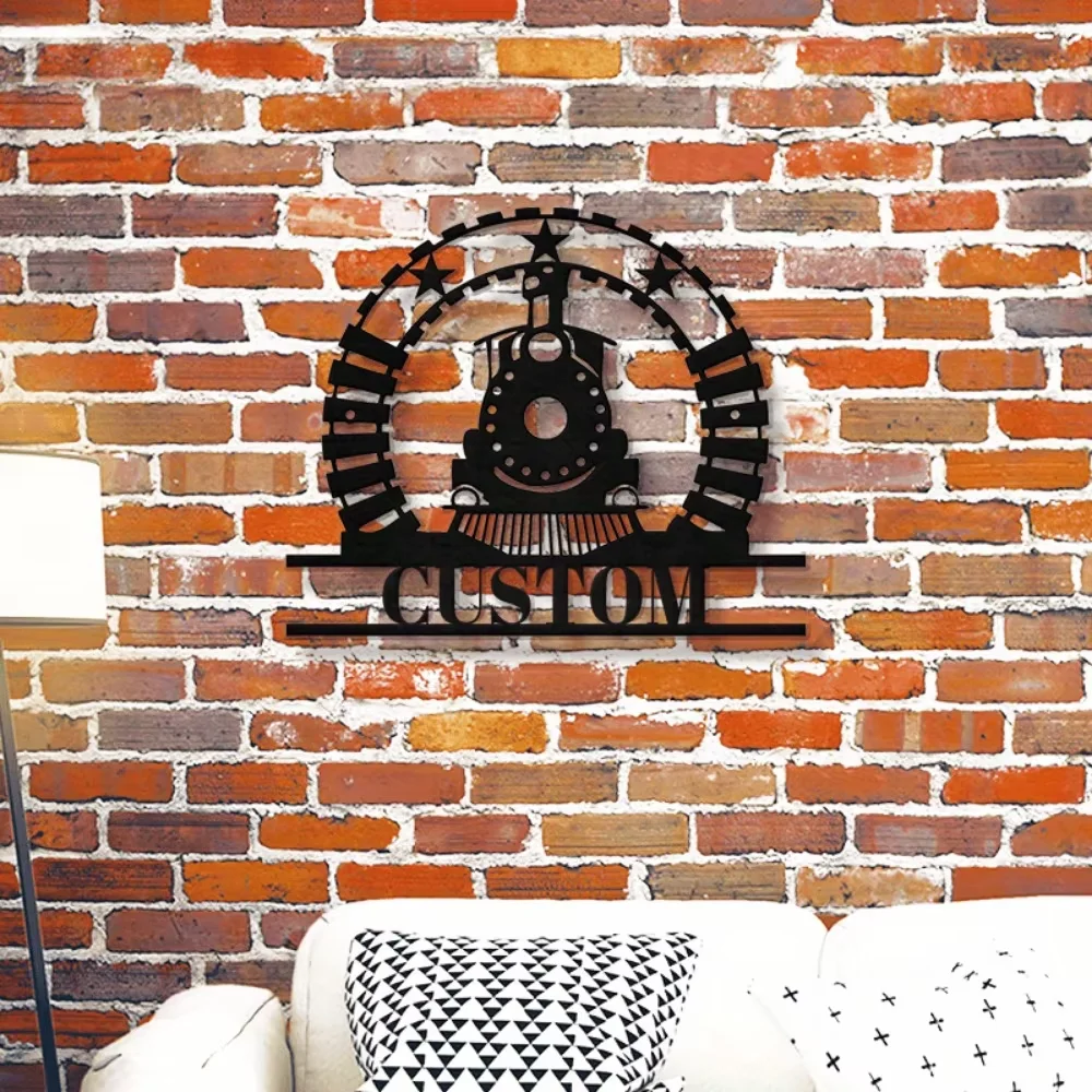 

Personalized Handmade Vintage Train Wall Art Durable,Versatile for Kids' Room Decor Destination Sign,Wall Sculpture
