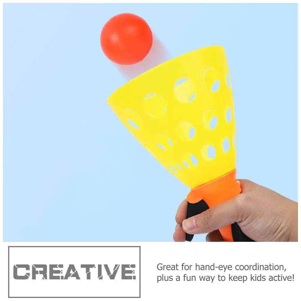 1Set Catch Launcher Wear-Resistant Interactive Catching Cups Active Kids Accessory Backyard Beach Pool Fun Game