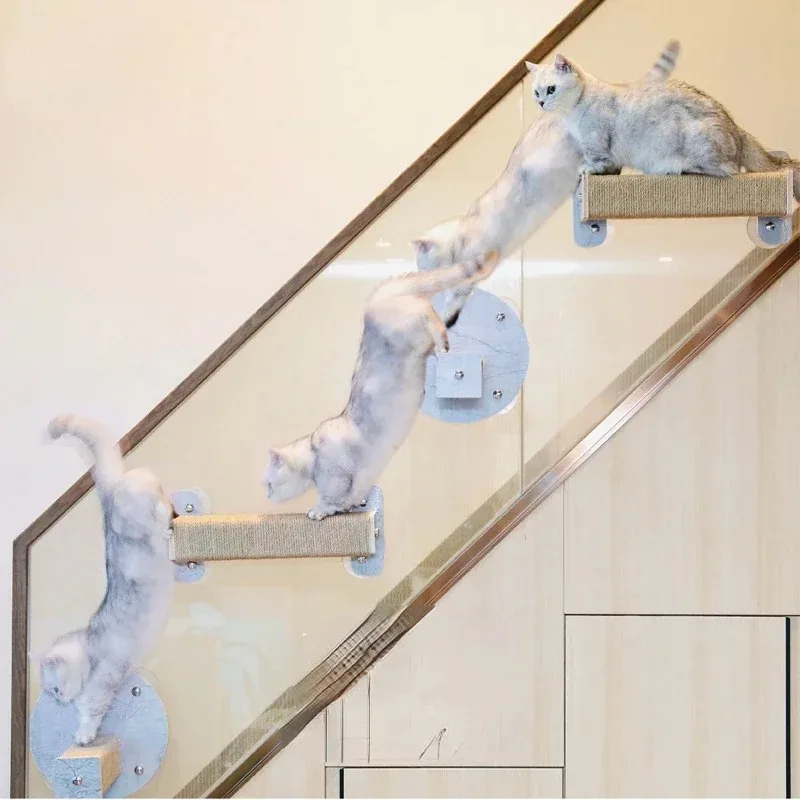 

Cat Trees and Towers Scratching Post, Pet Training Supplies, Wall Climbing Set, Pet Accessories, Home Products