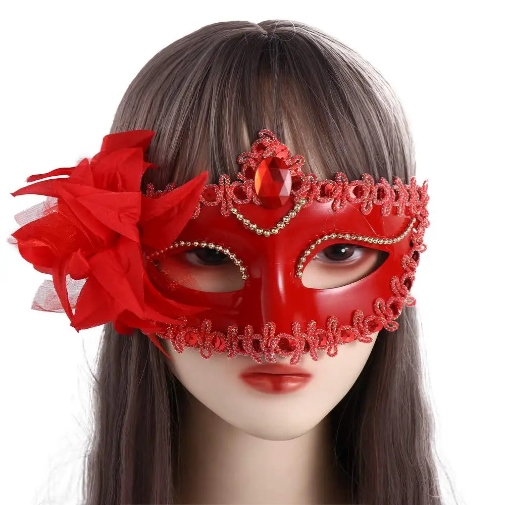 Prom Feestartikelen Cosplay Props Maskerade Decoratie Prop Lichtgevend Masker Maskerade Masker Halloween Masker Half Geconfronteerd Masker