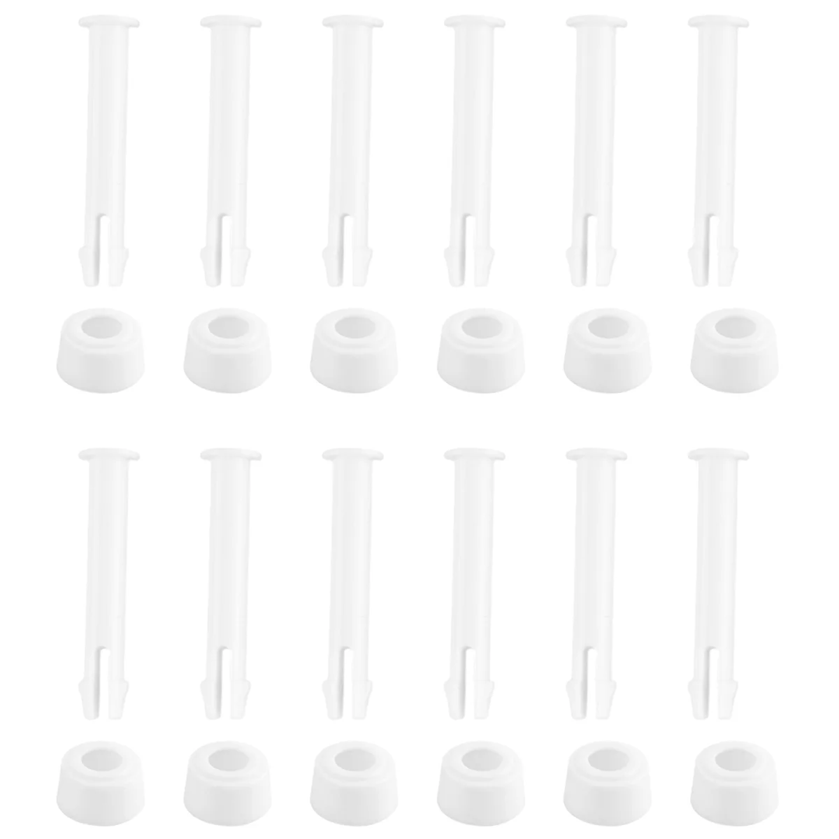 12 Pcs Plastic Pool Joint Pins & 12 Pcs Rubber Seals for Intex Above Ground Round Frame Pool Parts 28270-28273(2.36In) HOT