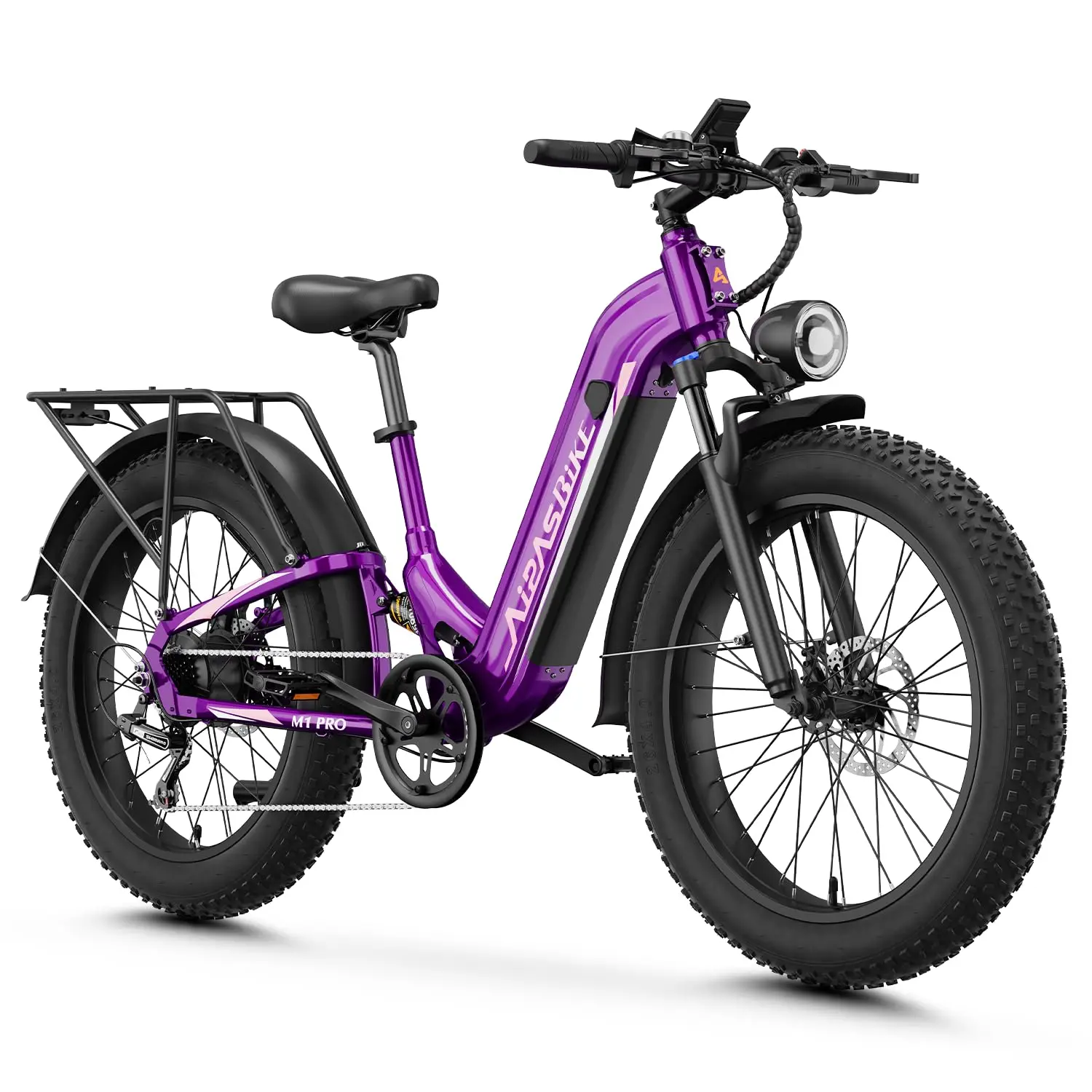 Electric Bicycle 26x4 Fat Tire 48V 17.5Ah Battery Adults All Terrain, Customized