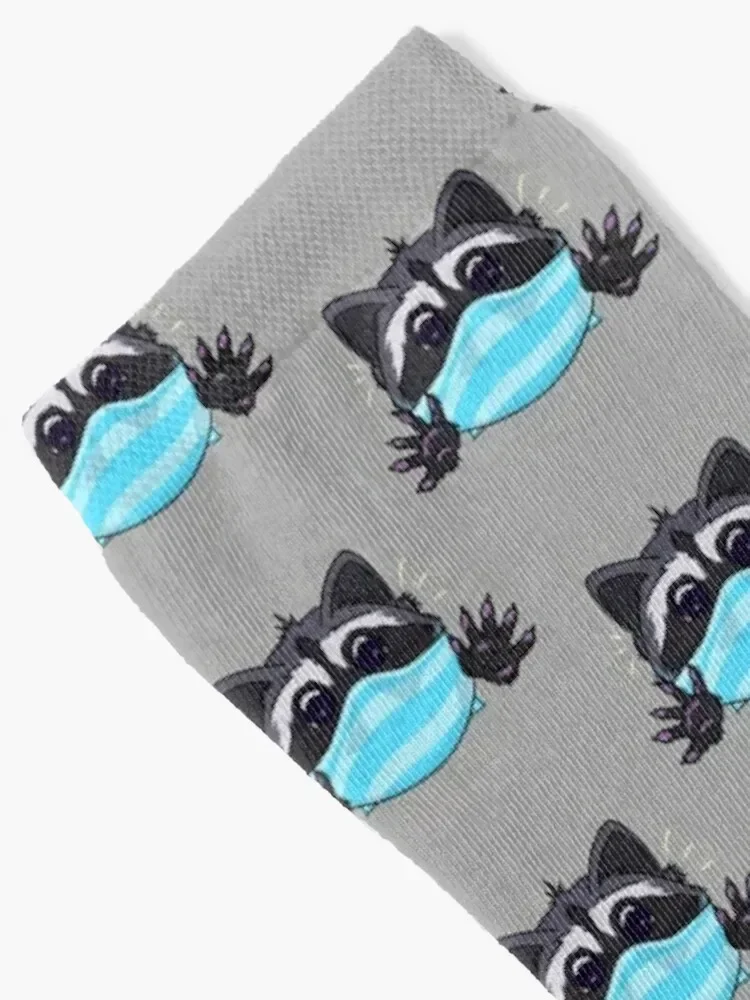 Facemasked Raccoon Socks funny sock Toe sports Men Socks Luxury Brand Women's