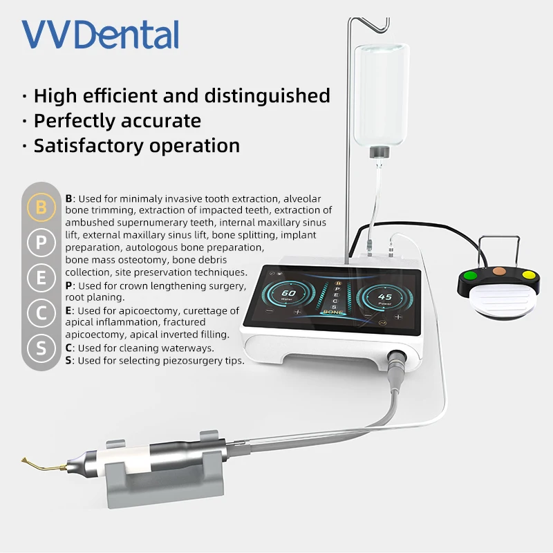 НОВЫЙ стоматологический пьезохирургический станок для резки костей с 7-дюймовым чувствительным сенсорным экраном, пародонтальные эндодонтические инструменты для лечения стоматологии
