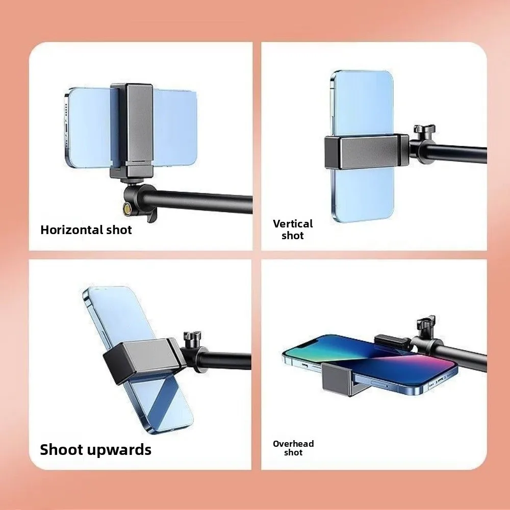 

Кронштейн для освещения, телескопическая подставка для телефона, регулируемая по высоте, складная, металлическая, 26 см, с подсветкой