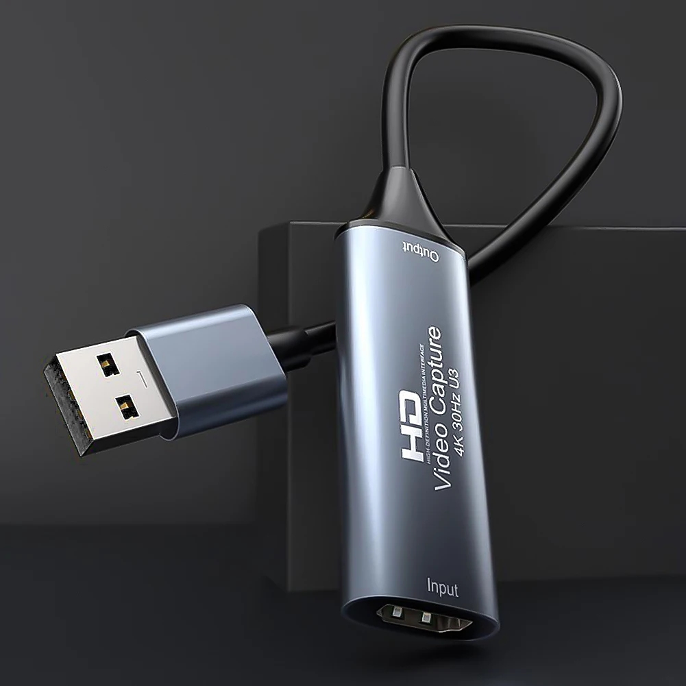 HDMI-Kompatibel dengan USB 2.0/USB 3.0/Perangkat Pengambil Video HD Tipe C untuk Perekaman Kamera DVD Game PC Macbook PS4