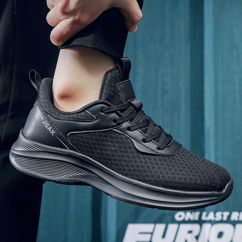 

Мужские кроссовки Four Seasons, кроссовки на мягкой подошве, мужская дышащая повседневная обувь с сеткой, удобная уличная легкая обувь для бега