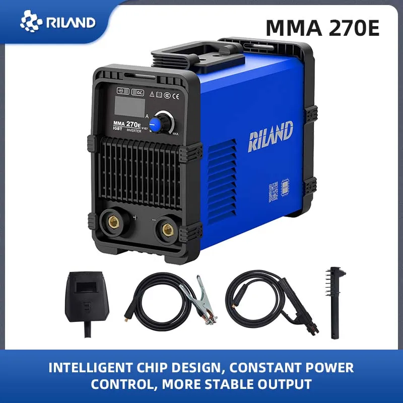 RILAND MMA Inversor Vara Soldador, Portátil, Corrente, Ajustável, Máquina de Solda Compacta, Manual Metal Soldador a Arco, 220V