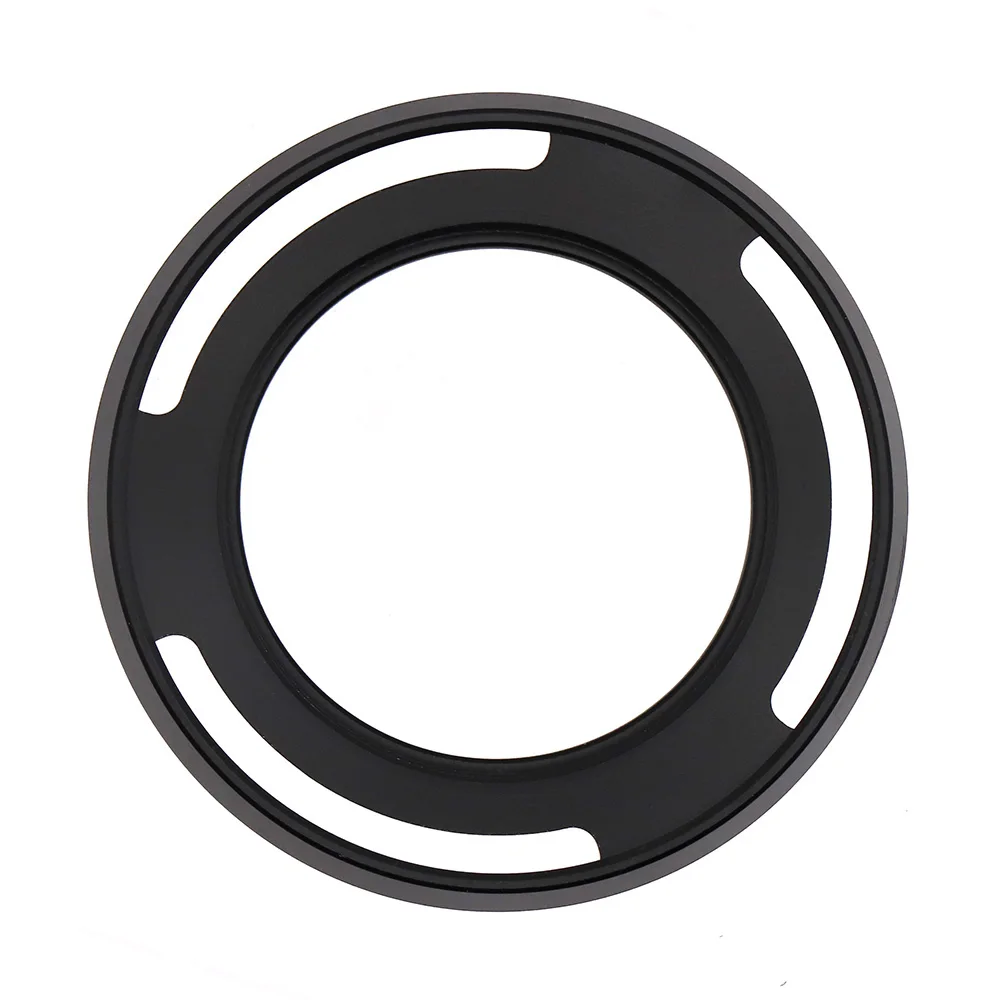 37/39/40.5/43/46mm Metal Screw-on Vented Lens Hood for wide-angle lenses (at least 24mm) Universal Black photography accessory