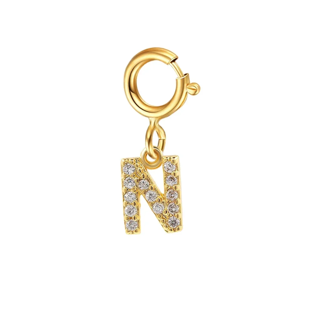 Women's Golden Name Initial Letter Pendant Bracelet