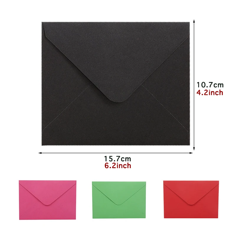 50X Western Style Colorful Blank Mini Paper Envelopes Wedding Invitation Envelope Gift Envelope for Letter Cards Paper Envelopes