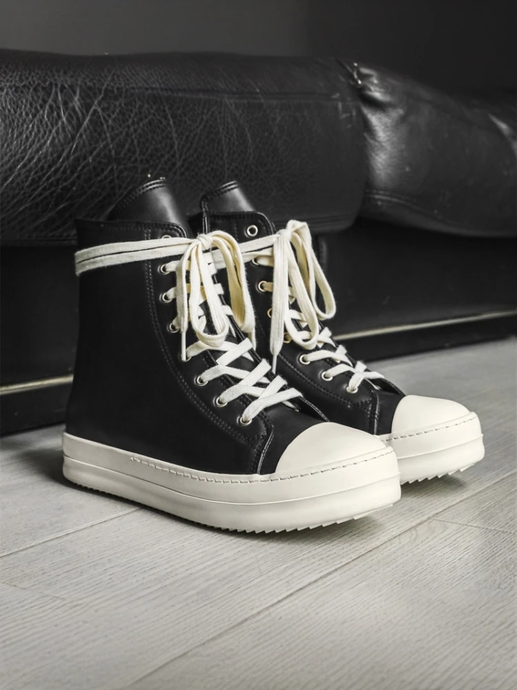 

Кроссовки на высоком каблуке High Street Sle High Top Casual oes Leather Surface ex Canvas oes Детские молодежные сумки среднего возраста...