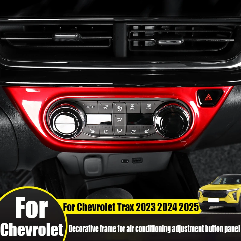 For Chevrolet Trax 2023 2024 2025 air conditioning adjustment button panel decorative frame car interior modification parts