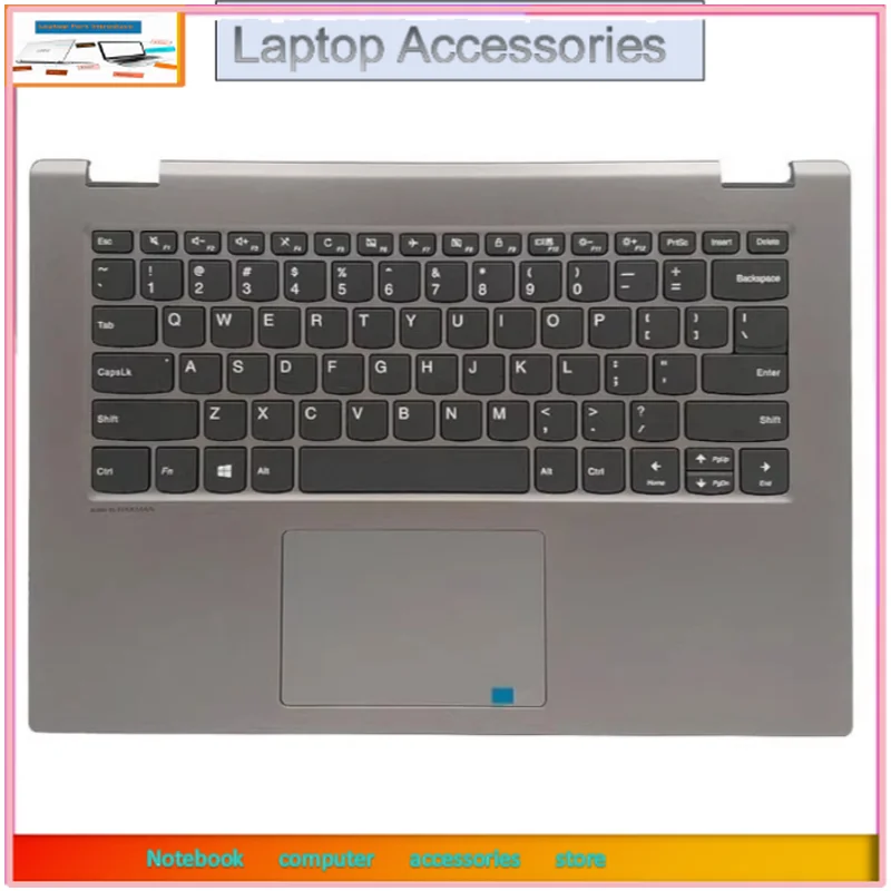 F nuevo carcasa C Original para Lenovo Ideapad Flex 5-14 IIL05 Flex 5-14IF L05 piezas de ordenador portátil cubierta superior con reposamanos con teclado F ouch