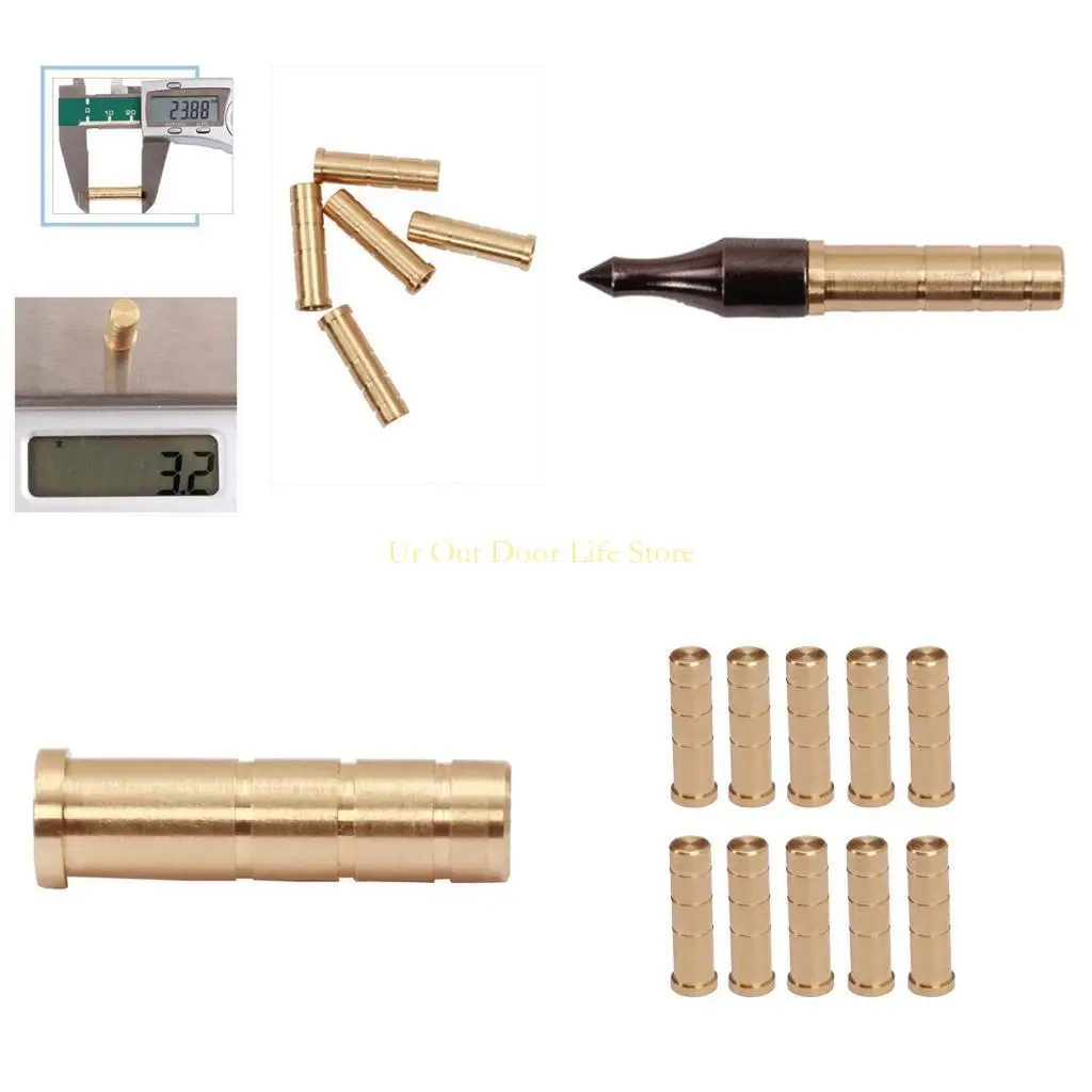 

77UF для вала стрелы, основание для стрельбы из лука, медные вставки, углеродное волокно для стрельбы из лука, для стрельбы из