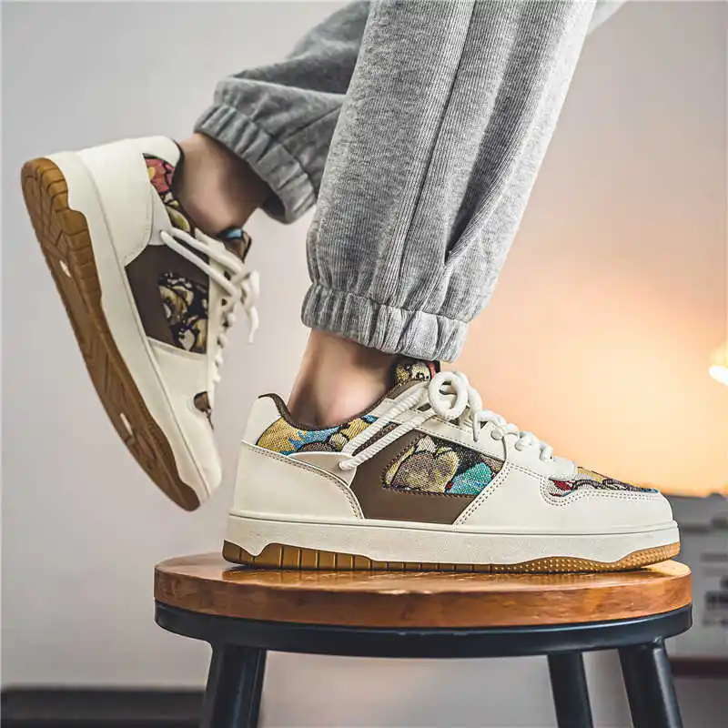 

Parkour Massive White Dress Shoes Man Pretty Shoes Office Shoes Sneakers Sport Tenismasculine Supplies Newest Tenni Vintage