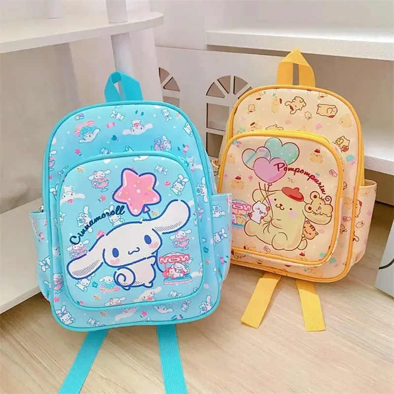 

Милый детский рюкзак с аниме Sanrios Cinnamoroll Hello Kitty My Melody Kuromi, школьный рюкзак на плечо с мультипликационным рисунком, подарок для друга на день рождения