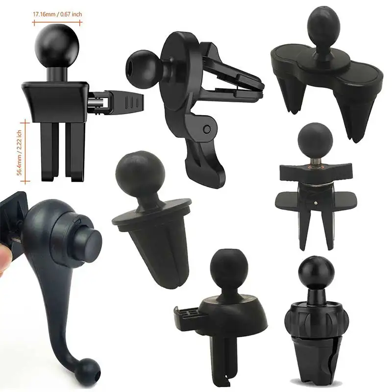 

Универсальный автомобильный держатель для телефона 17 мм Шариковые аксессуары держатель для Мобильный телефон крепление на вентиляционное отверстие подставка для автомобиля GPS крепление для iPhone 13