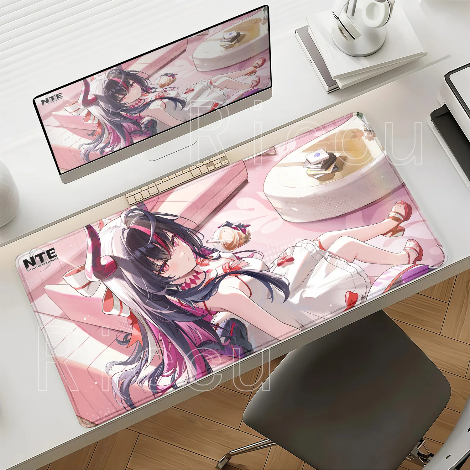 NTE Shinku Gaming Mouse Pad Neverness To Everness Anime Sexy Girl Keyboard HD Printing Mousepad PC Office Non-slip Base Desk Mat